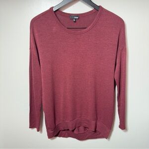 Aritzia Wilfred Free Longsleeve Shirt Burgundy Women Size XS